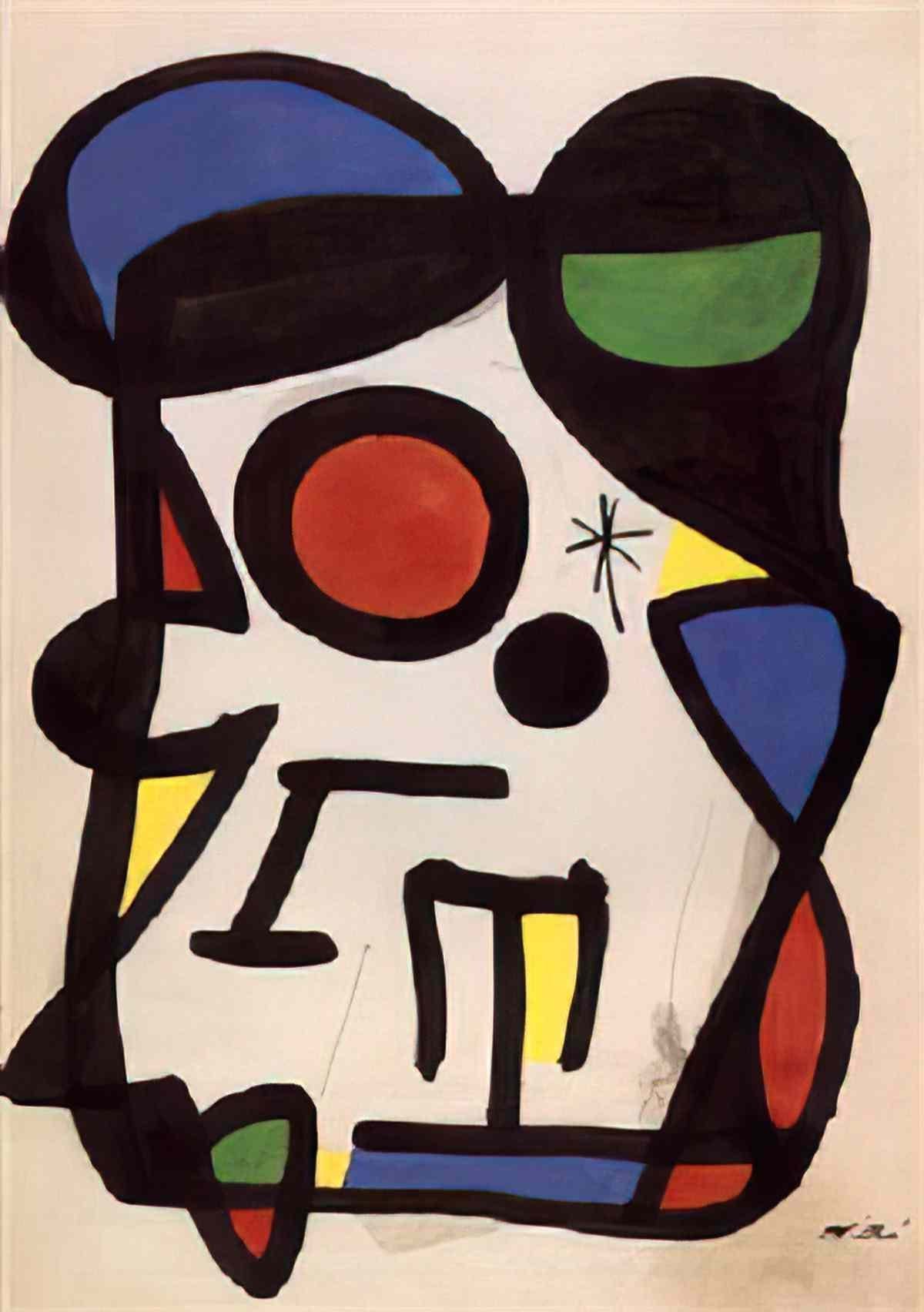 Joan Miro composition no33 Art A4 Photo Print