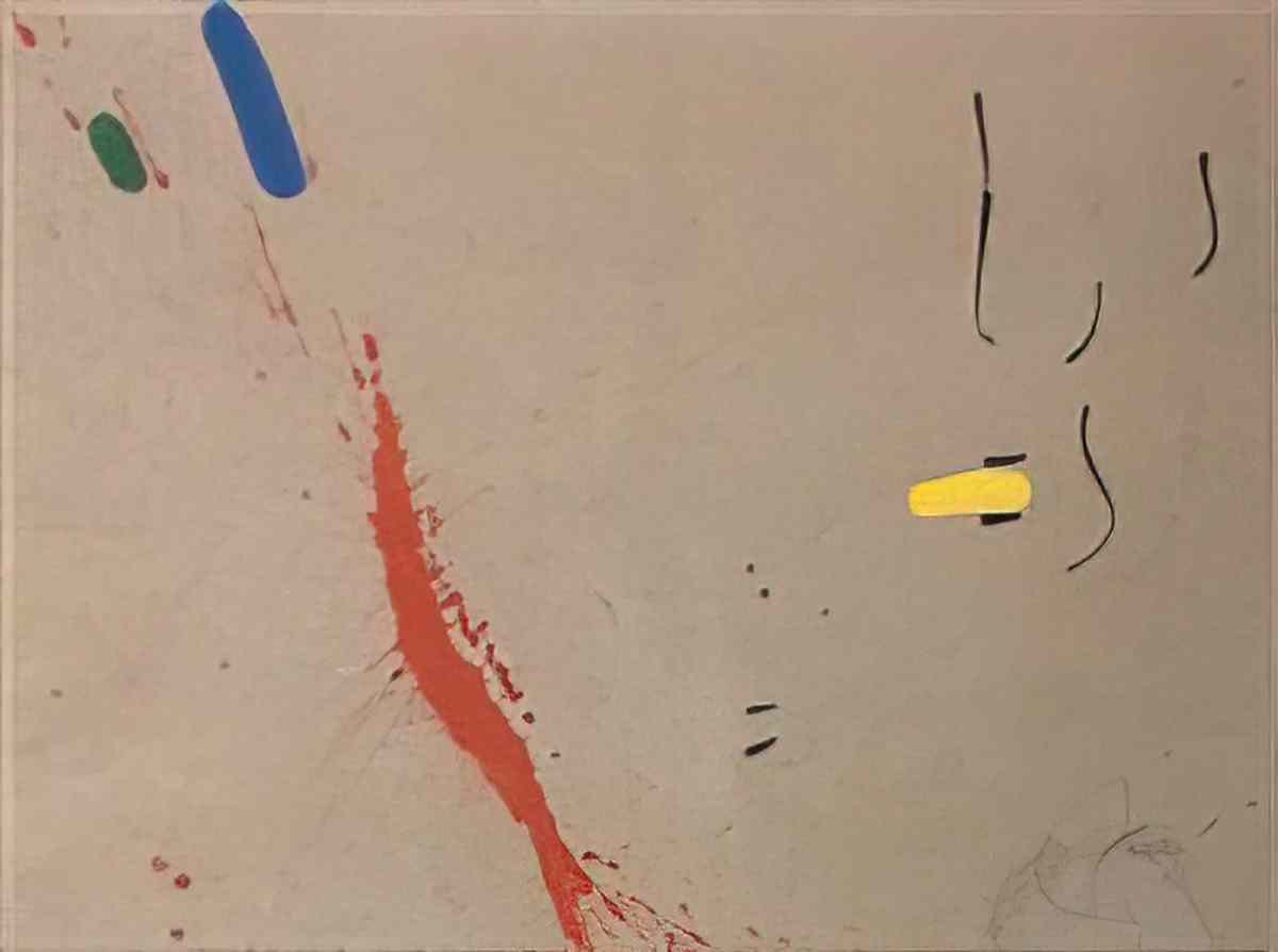 Joan Miro composition pour le lezard aux plumes dor 2 Art A4 Photo Print