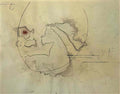 Joan Miro composition pour le lezard aux plumes dor Art A4 Photo Print