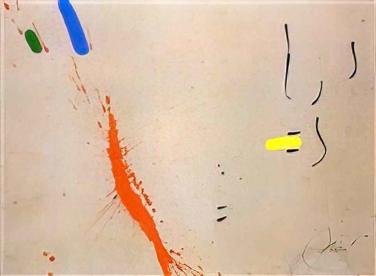 Joan Miro composition project for the willhelm hack museum mural Art A4 Photo Print
