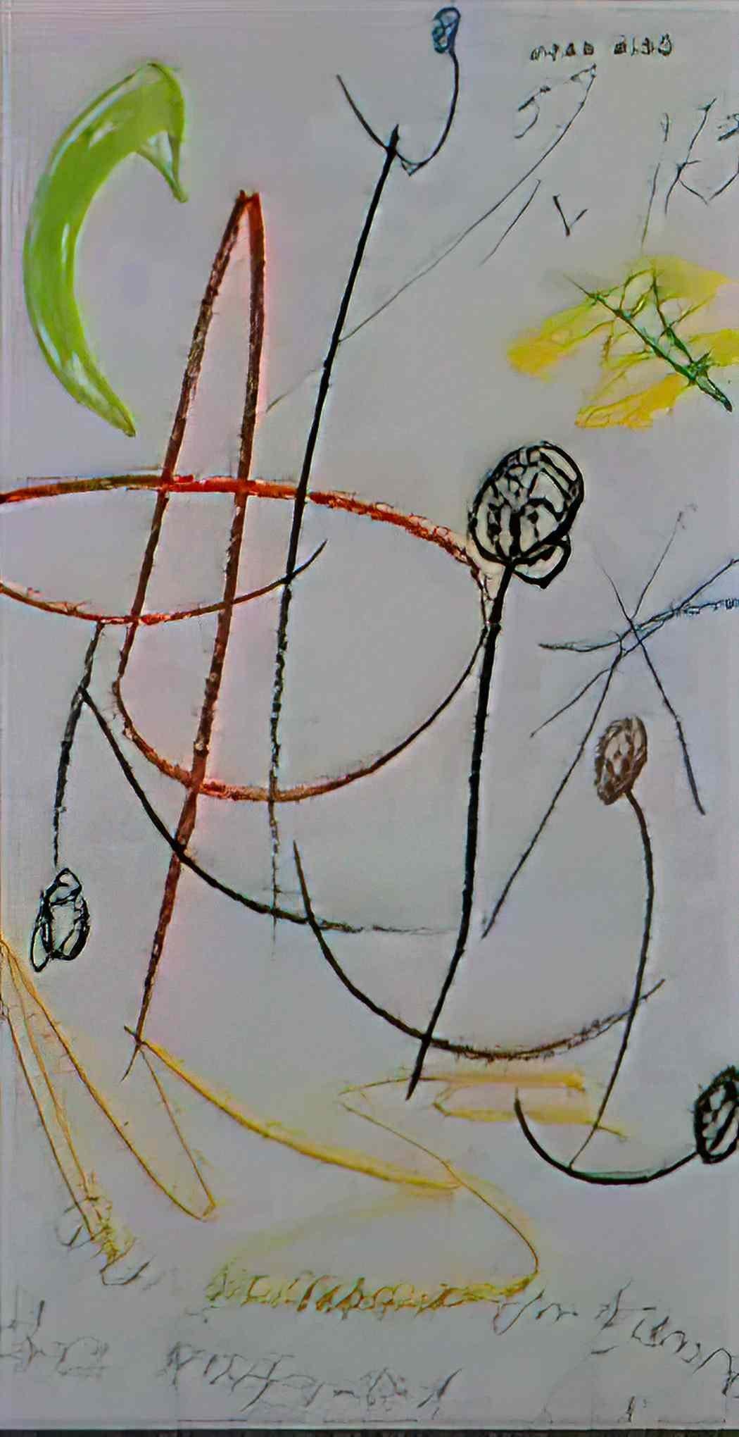 Joan Miro composition quatre formes Art A4 Photo Print
