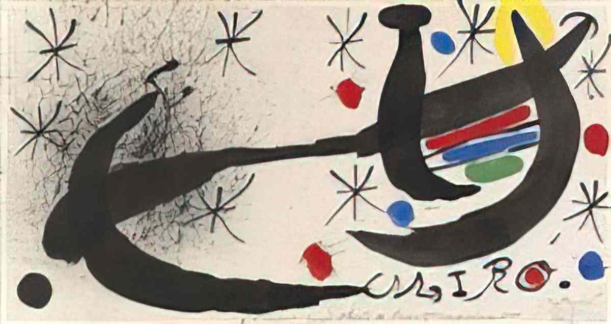 Joan Miro composition100 Art A4 Photo Print