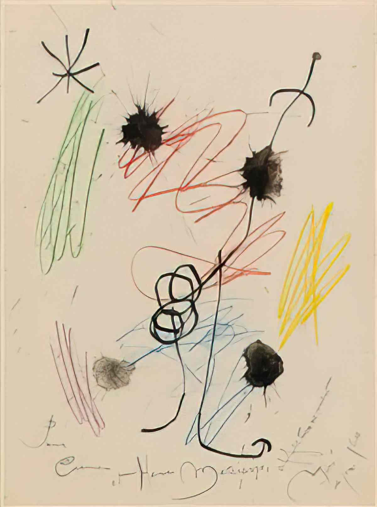 Joan Miro composition106 Art A4 Photo Print