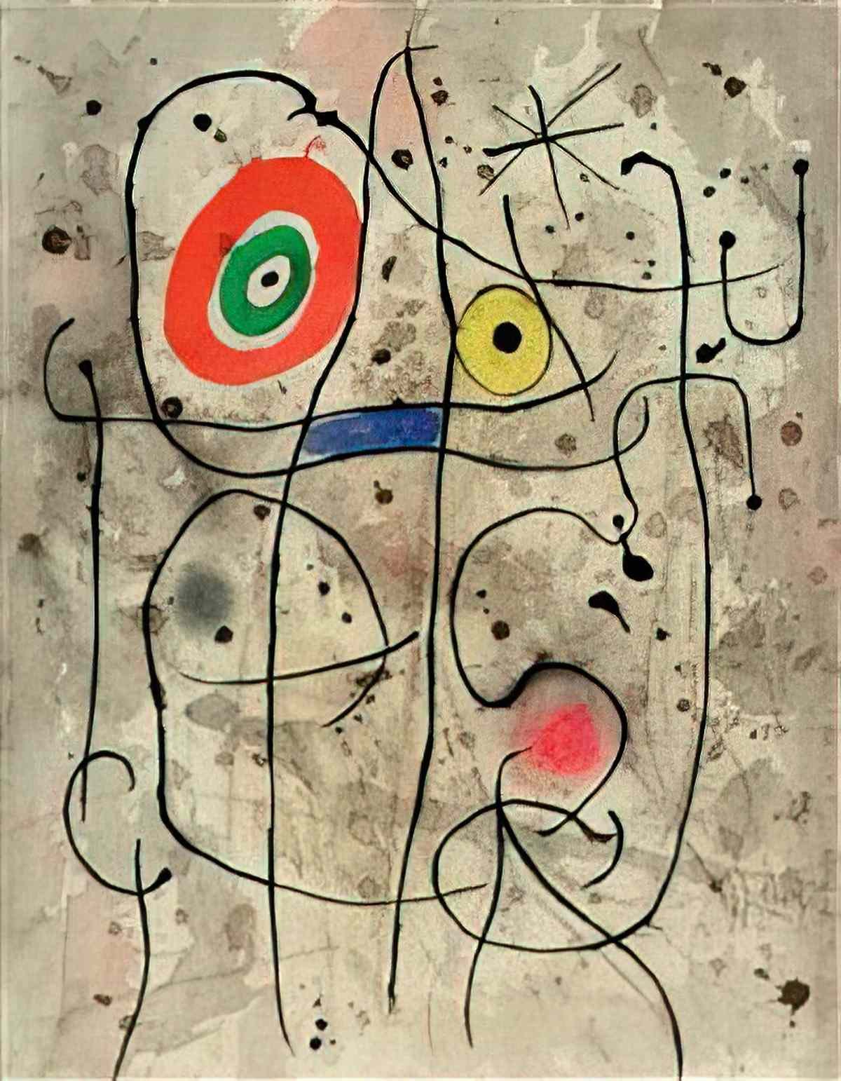 Joan Miro composition108 Art A4 Photo Print