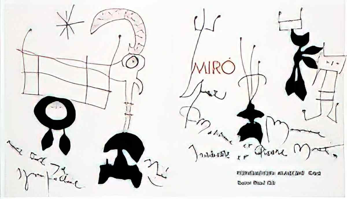 Joan Miro composition110 Art A4 Photo Print