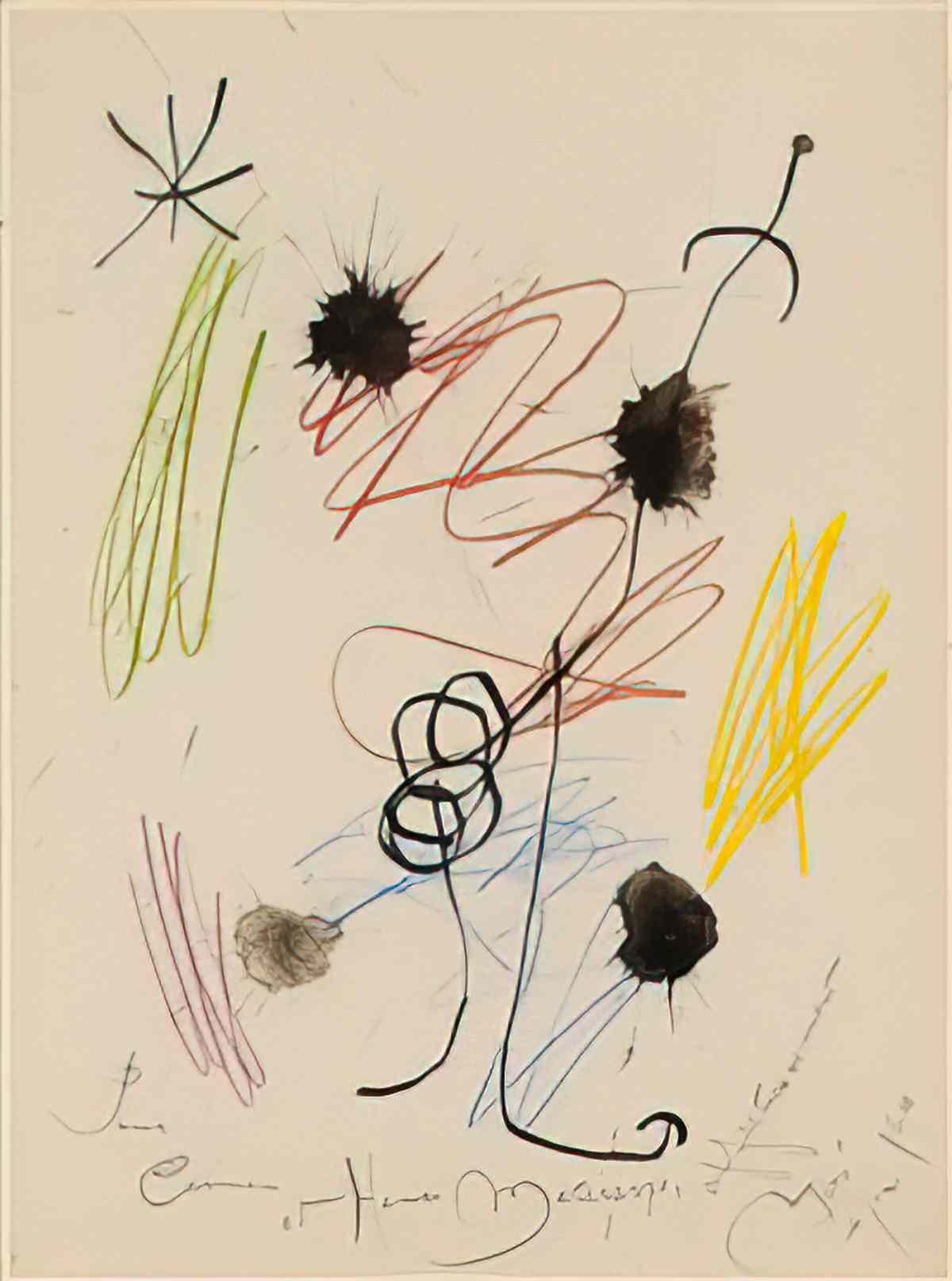 Joan Miro composition115 Art A4 Photo Print