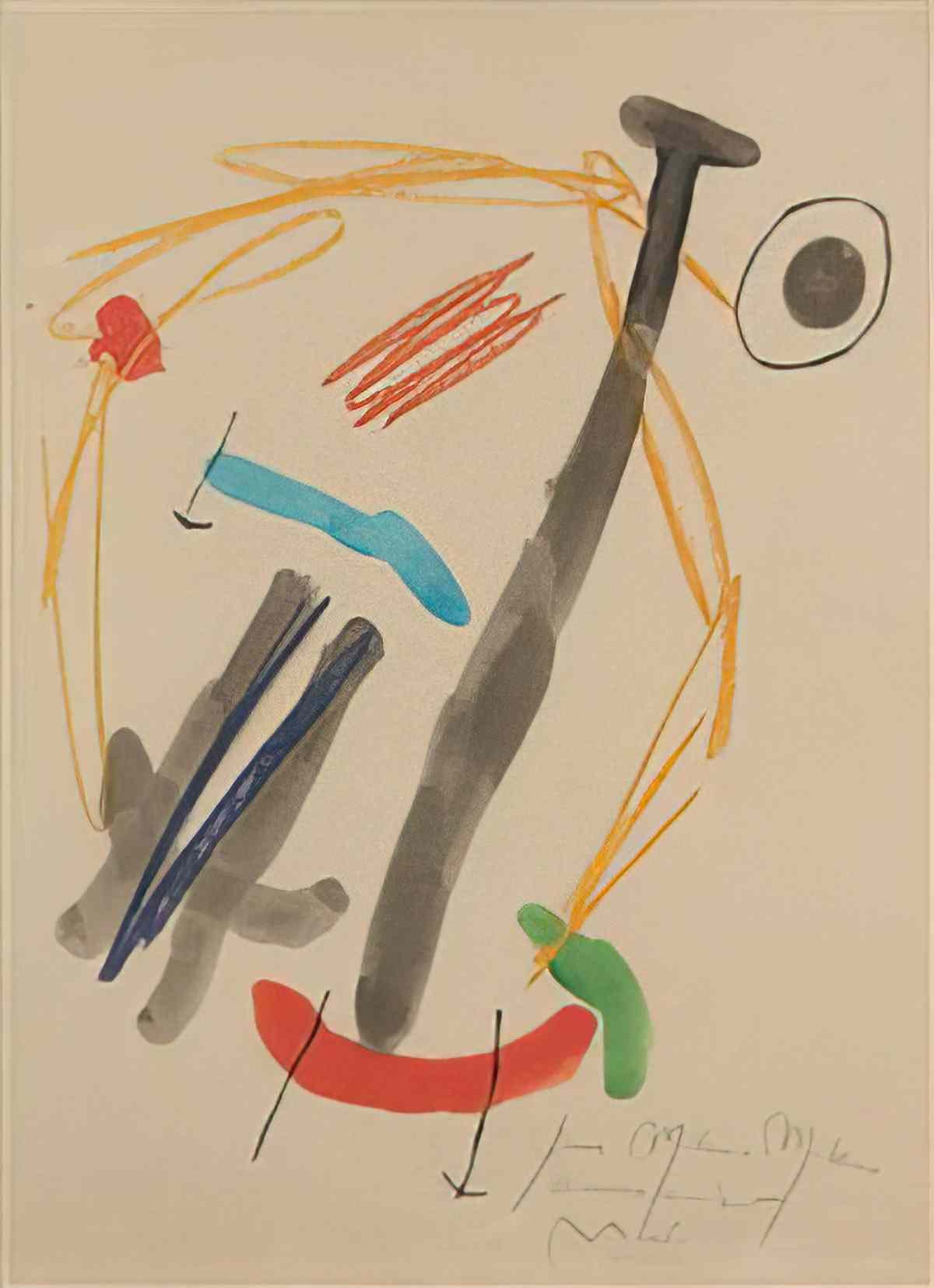 Joan Miro composition116 Art A4 Photo Print