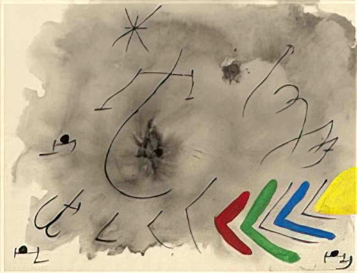 Joan Miro composition129 Art A4 Photo Print