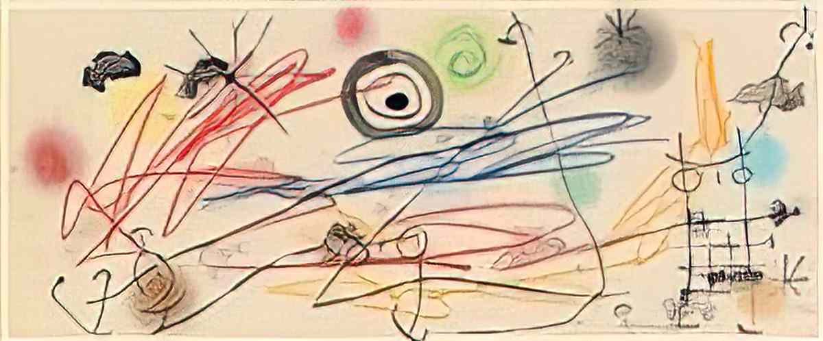 Joan Miro composition137 Art A4 Photo Print