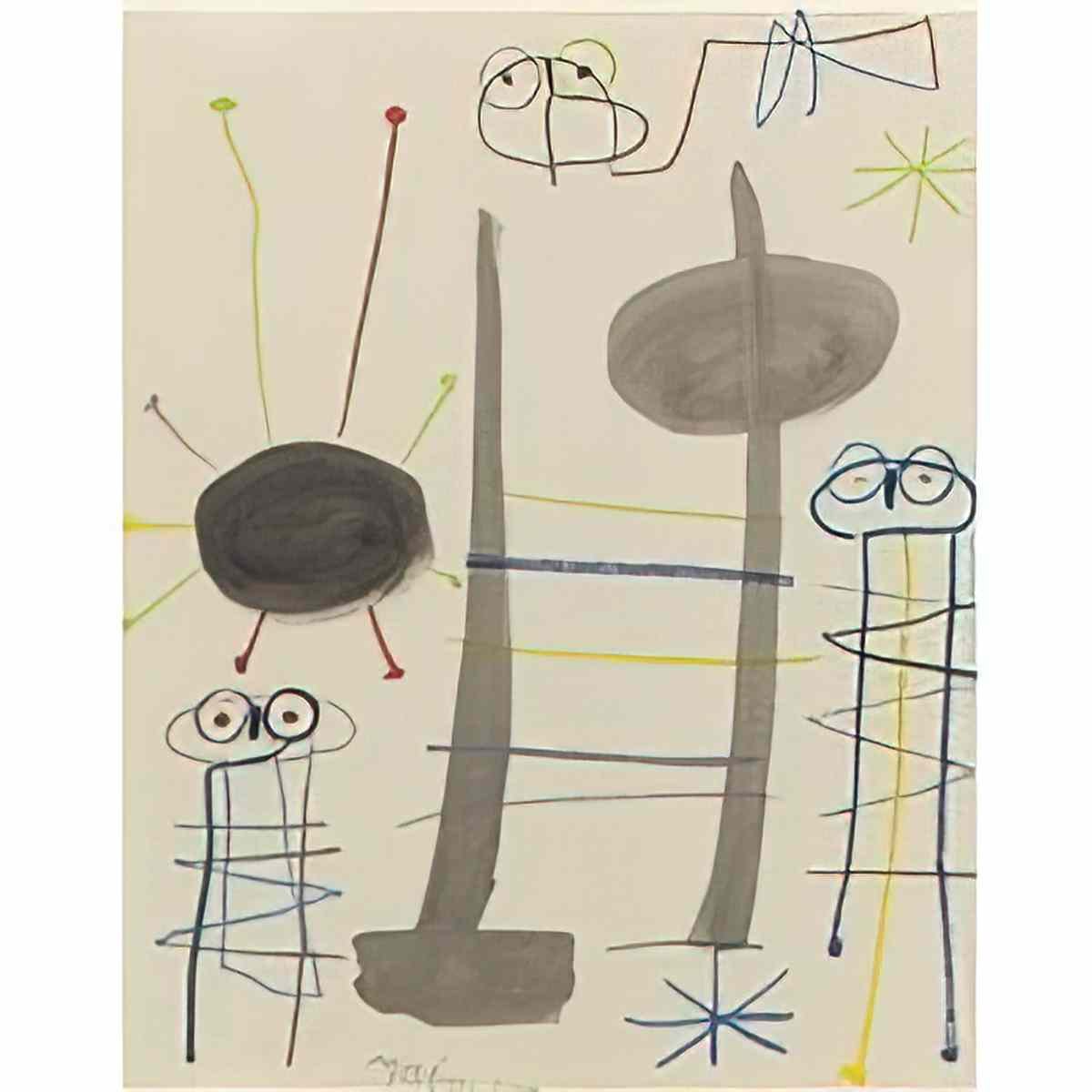 Joan Miro composition140 Art A4 Photo Print