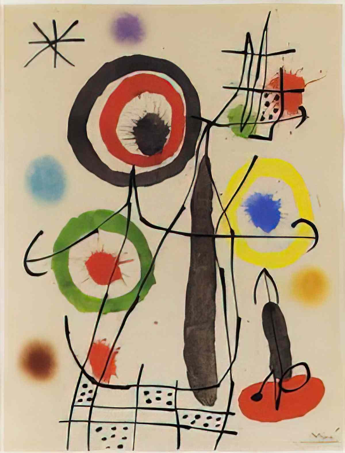 Joan Miro composition141 Art A4 Photo Print