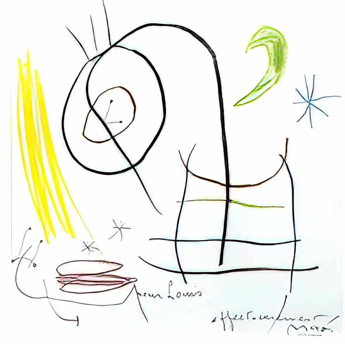 Joan Miro composition144 Art A4 Photo Print