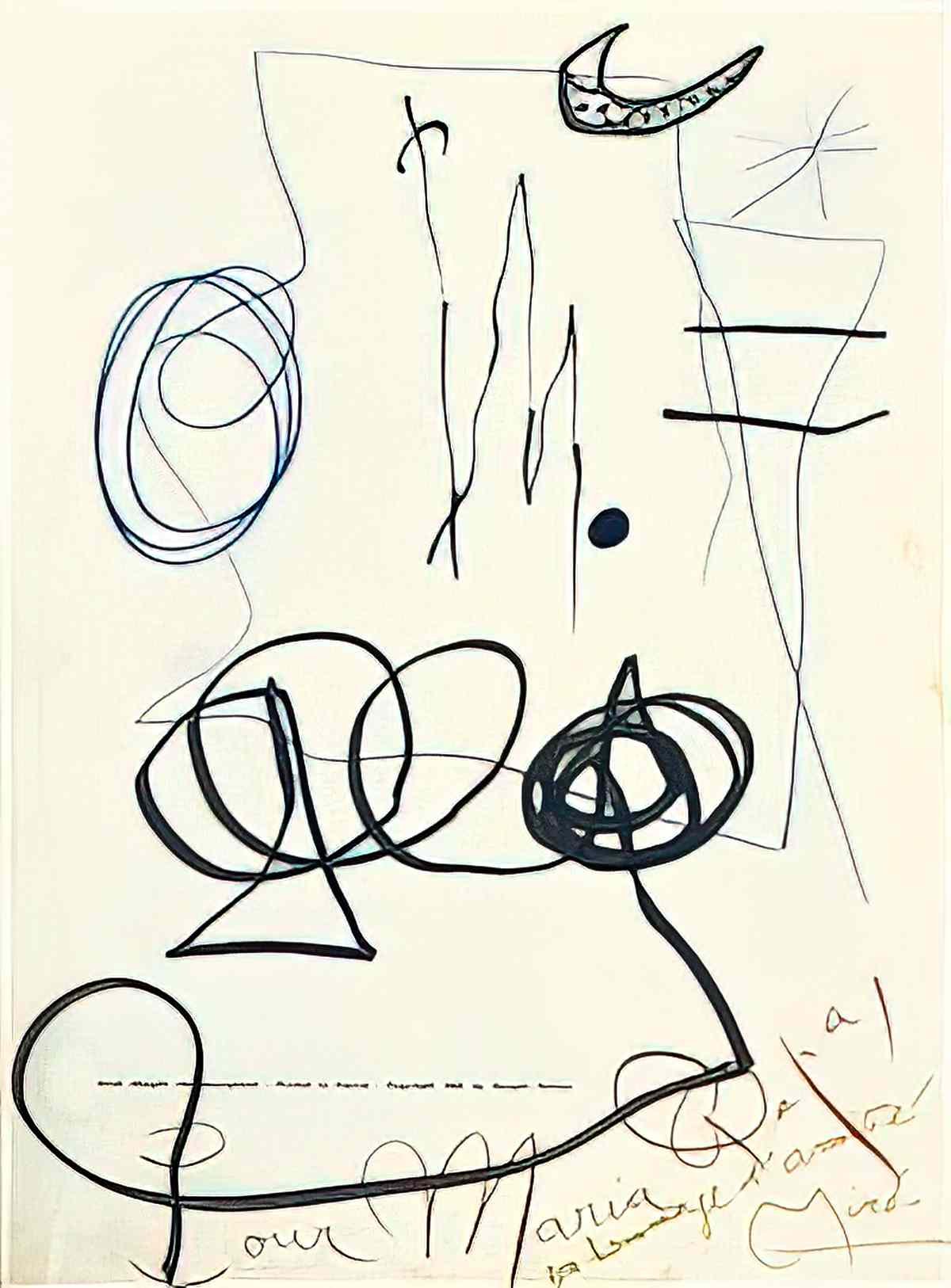 Joan Miro composition148 Art A4 Photo Print