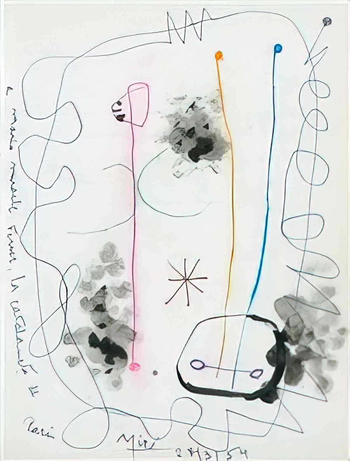 Joan Miro composition15 Art A4 Photo Print