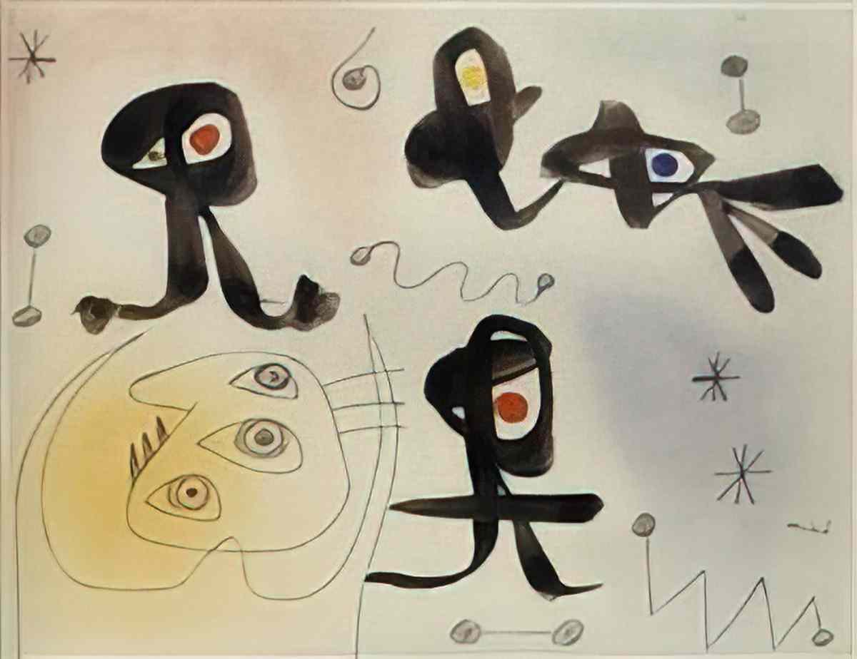 Joan Miro composition17 Art A4 Photo Print