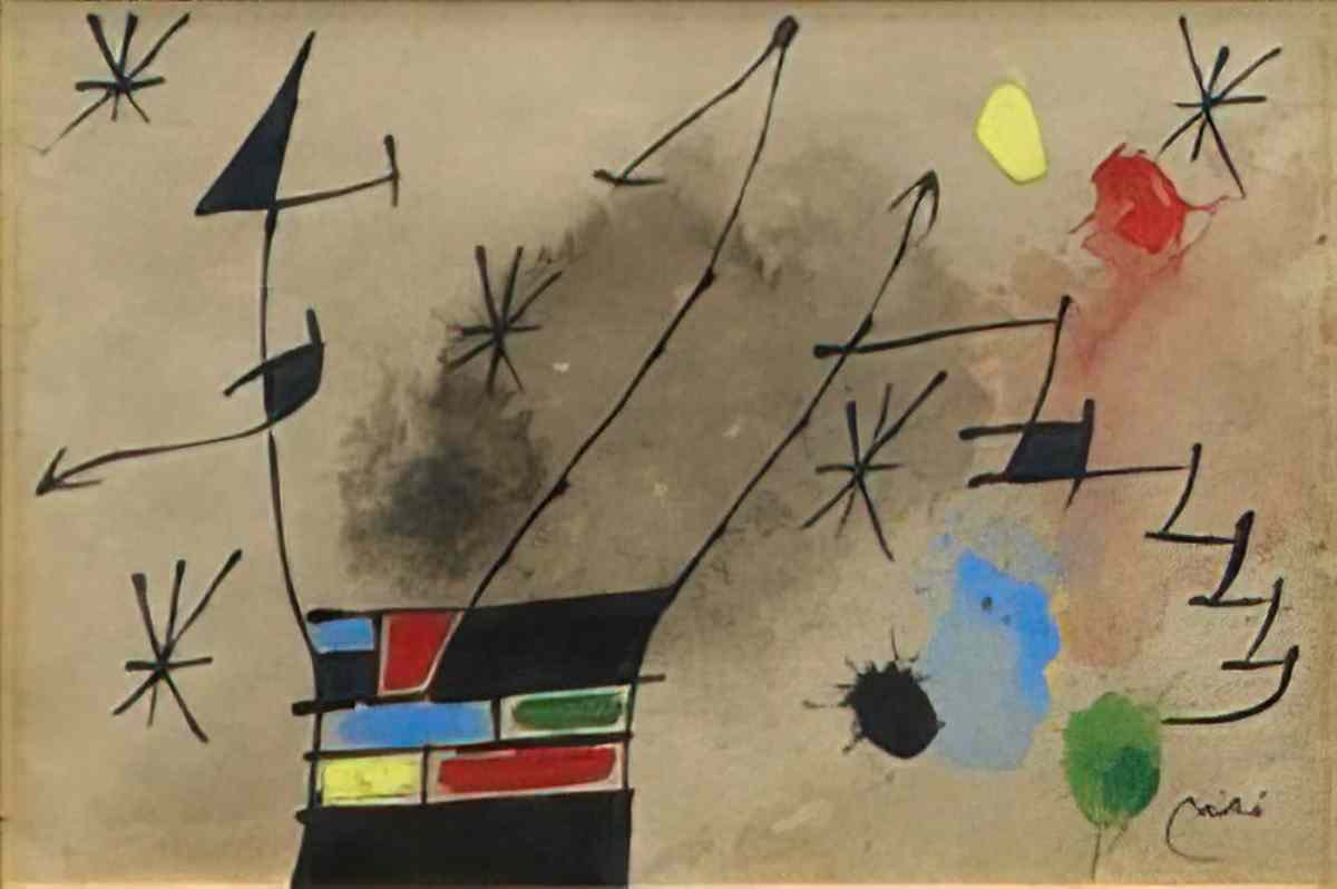 Joan Miro composition171 Art A4 Photo Print