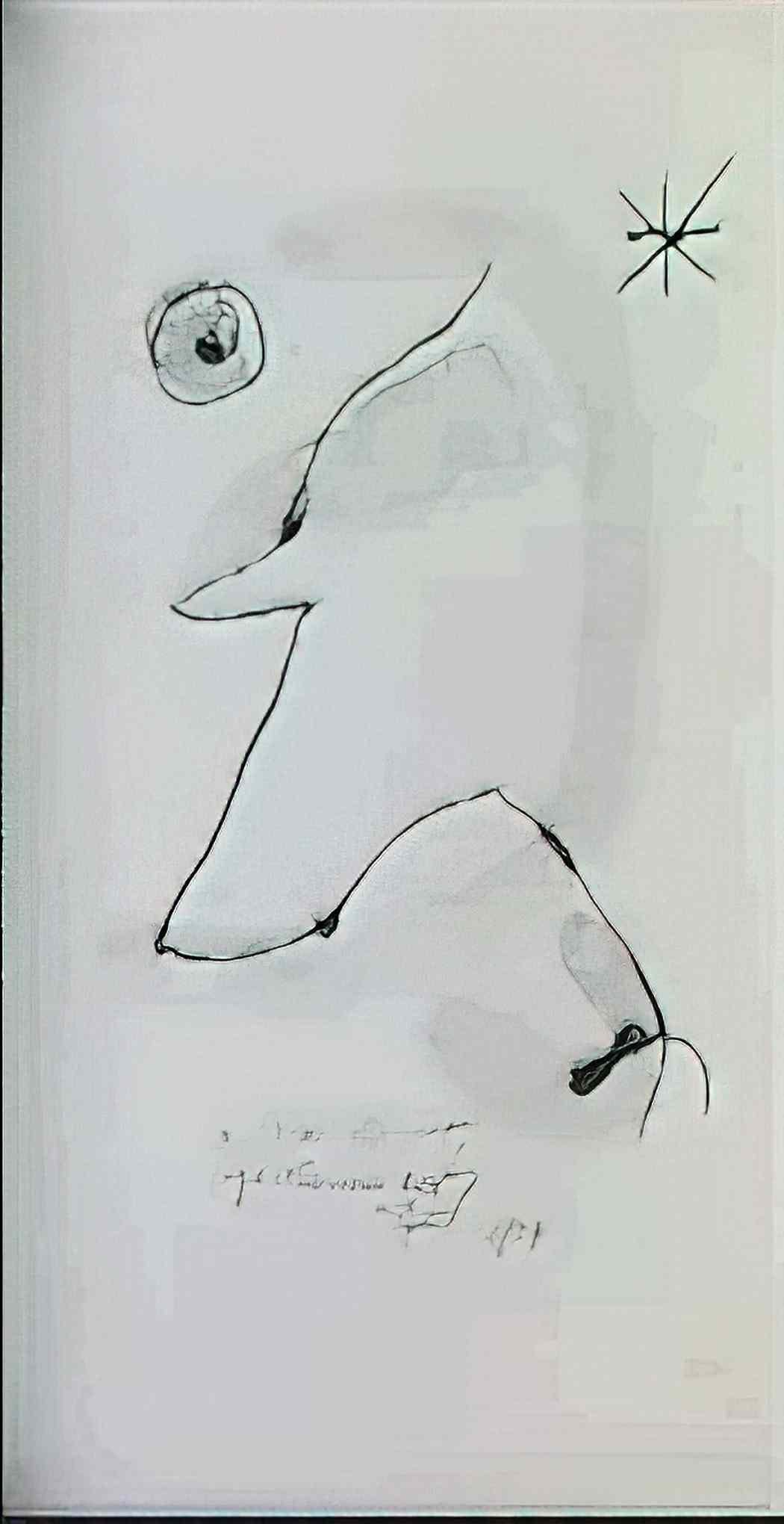 Joan Miro composition173 Art A4 Photo Print