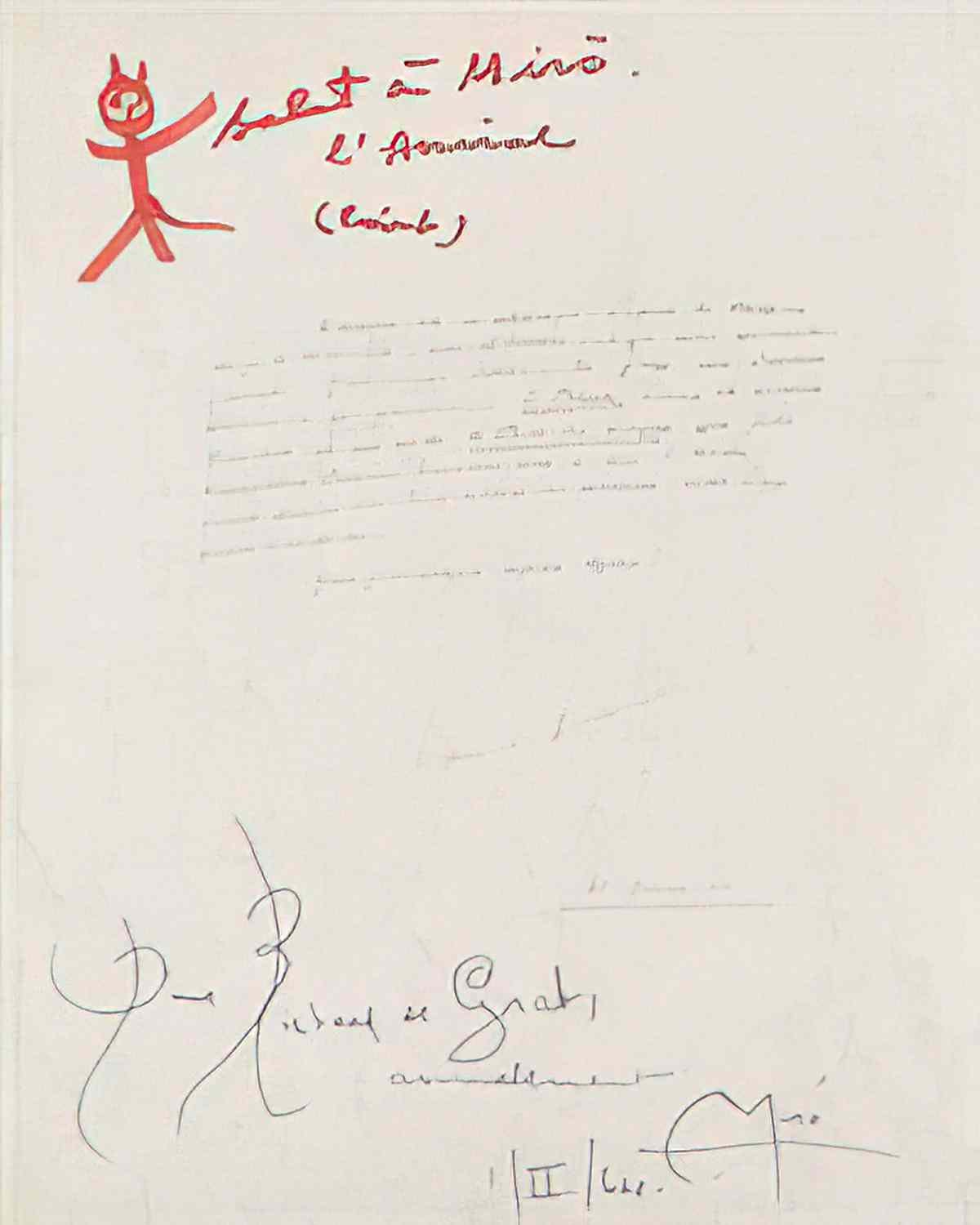 Joan Miro dans un portfolio une photo de miro Art A4 Photo Print