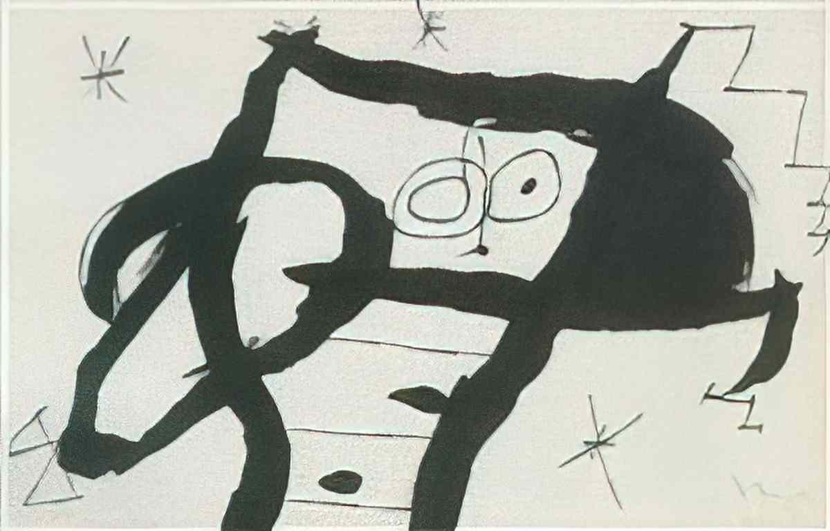 Joan Miro composition201 Art A4 Photo Print