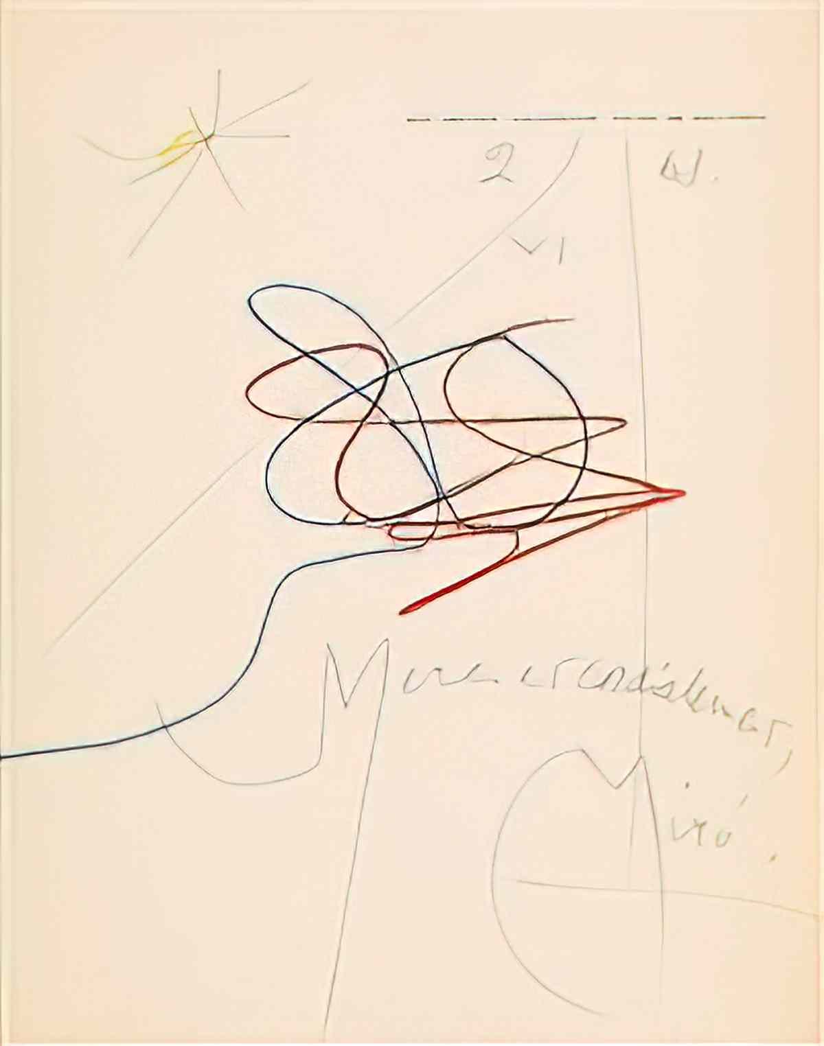 Joan Miro composition206 Art A4 Photo Print