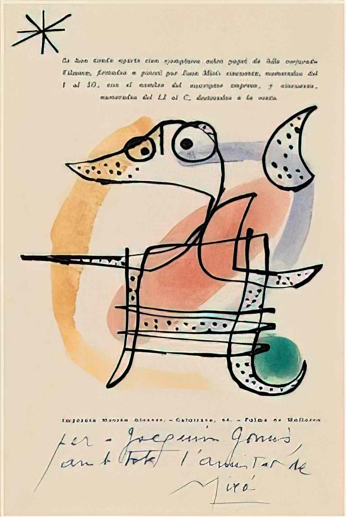 Joan Miro composition227 Art A4 Photo Print