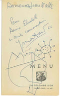 Joan Miro dessin et signature autographe Art A4 Photo Print