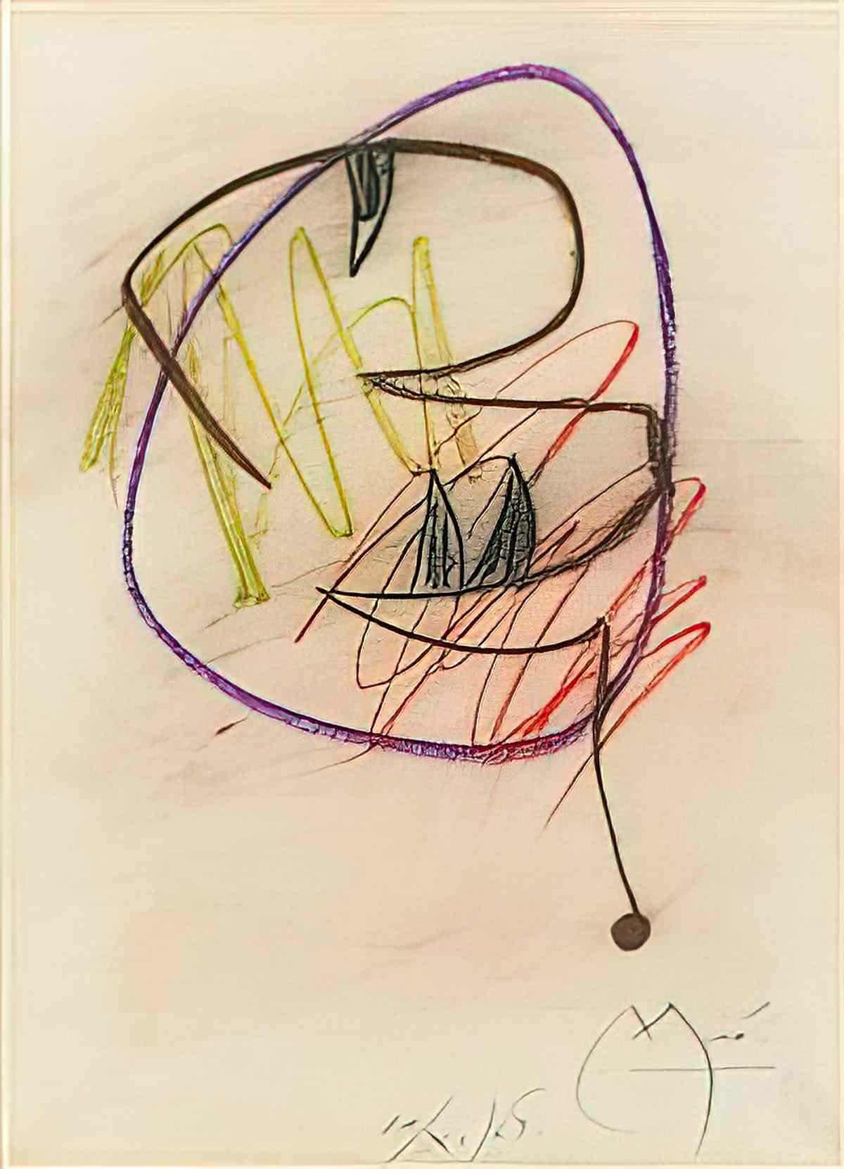Joan Miro composition24 Art A4 Photo Print