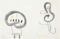 Joan Miro deux personnages11 Art A4 Photo Print