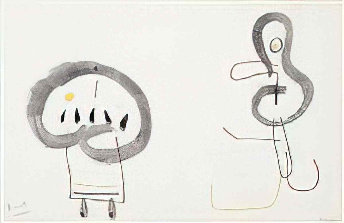 Joan Miro deux personnages11 Art A4 Photo Print