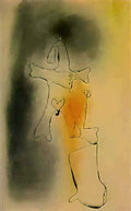 Joan Miro deux personnages17 Art A4 Photo Print