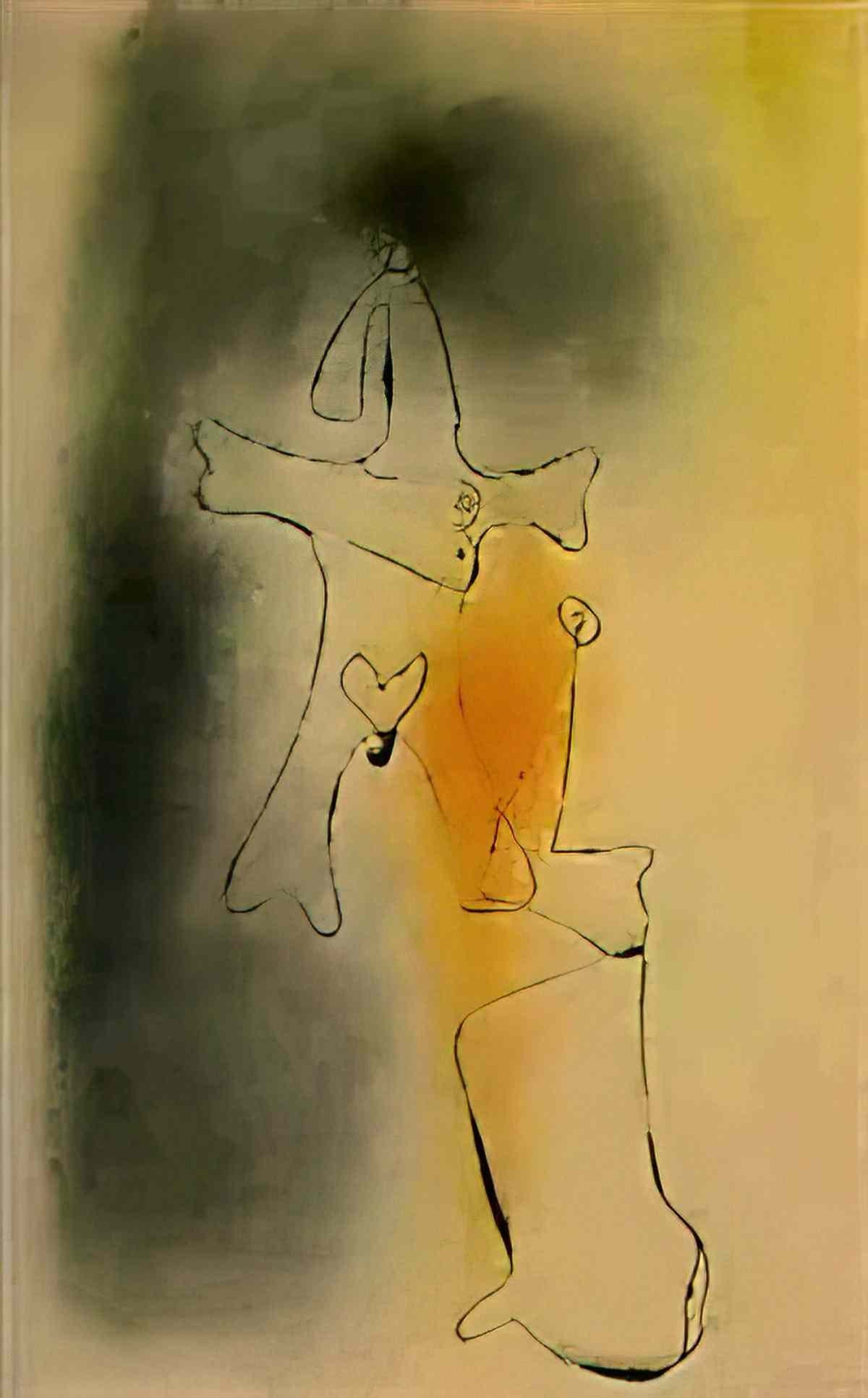 Joan Miro deux personnages17 Art A4 Photo Print
