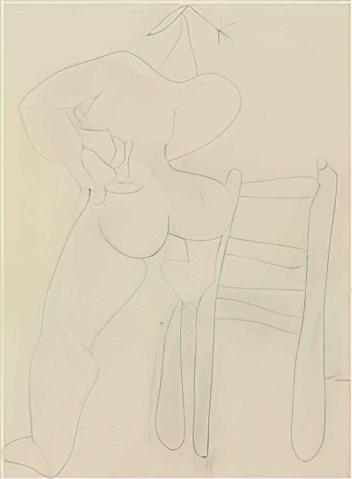 Joan Miro drawing from la grande chaumiere6 Art A4 Photo Print