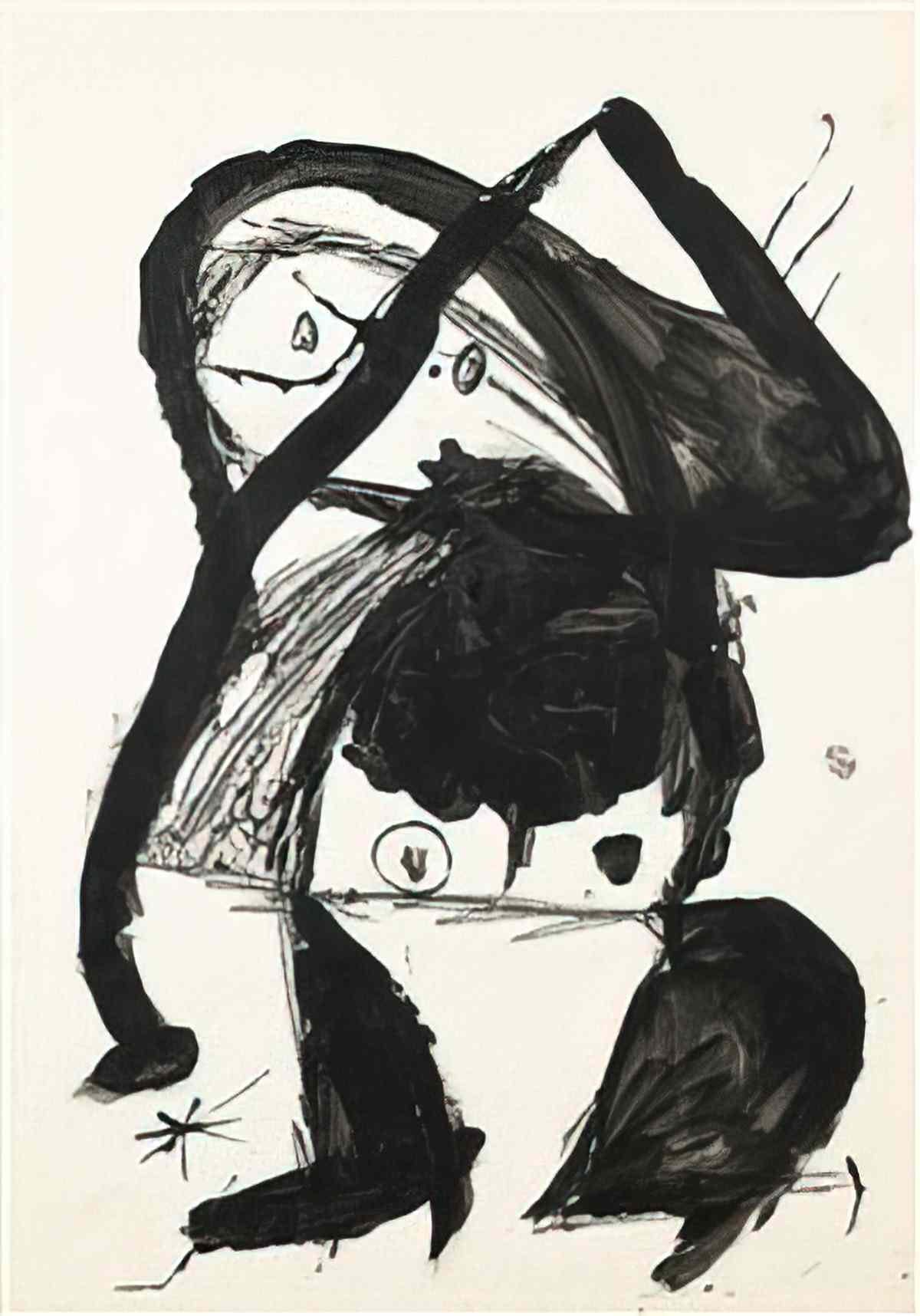 Joan Miro el golafre the wolverine Art A4 Photo Print