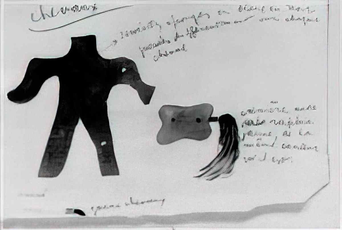 Joan Miro etude pour costumes de chevaux Art A4 Photo Print
