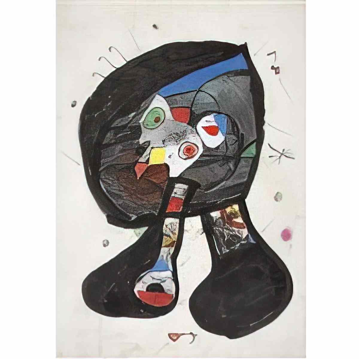 Joan Miro fantôme de latelier1 Art A4 Photo Print