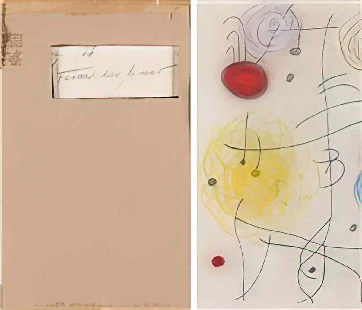 Joan Miro femme dans la nuit 2 Art A4 Photo Print