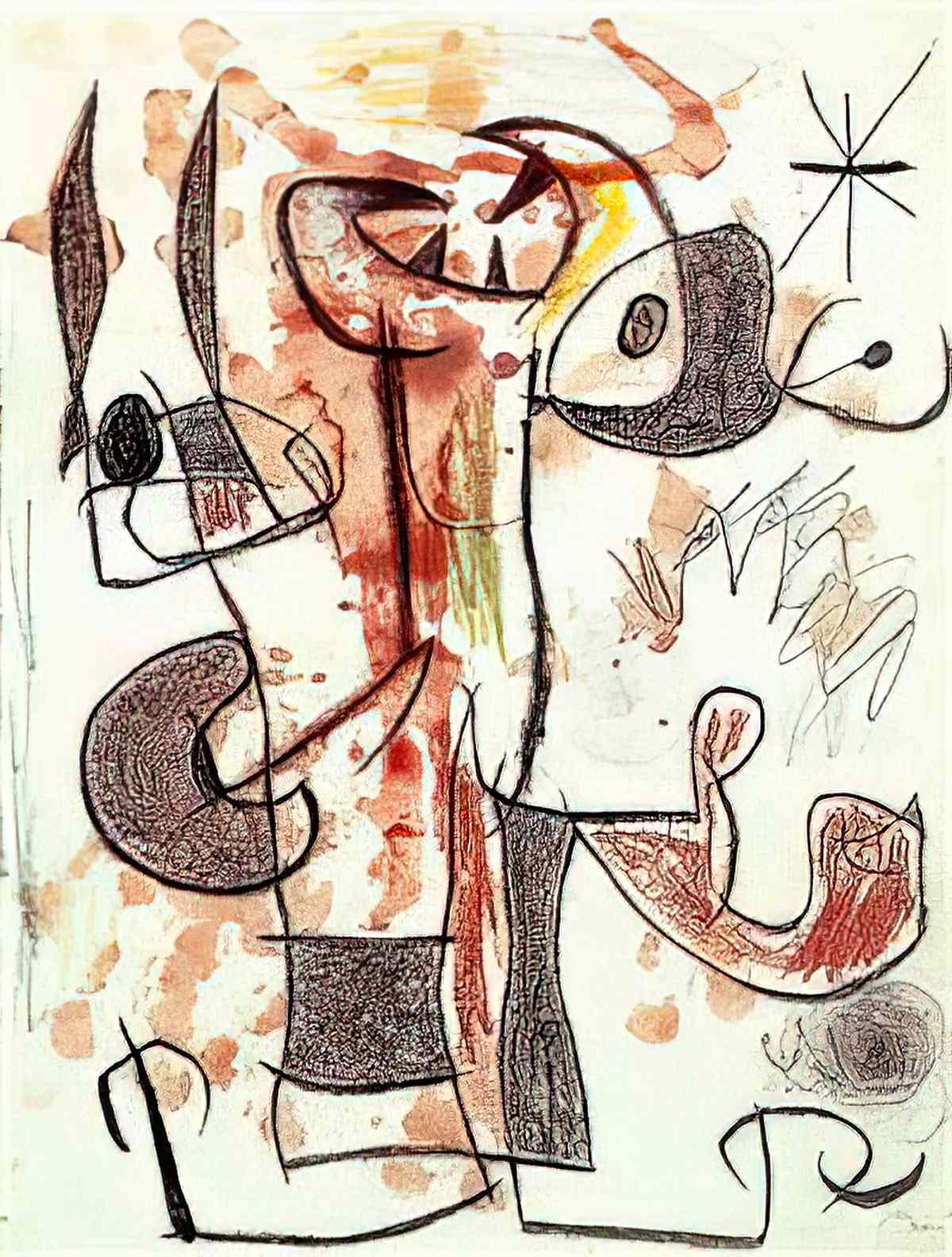 Joan Miro derriere le miroir n° 203 Art A4 Photo Print