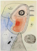 Joan Miro femme et oiseau devant le soleil 2 Art A4 Photo Print