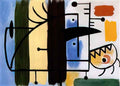 Joan Miro femme mangeant une pomme Art A4 Photo Print