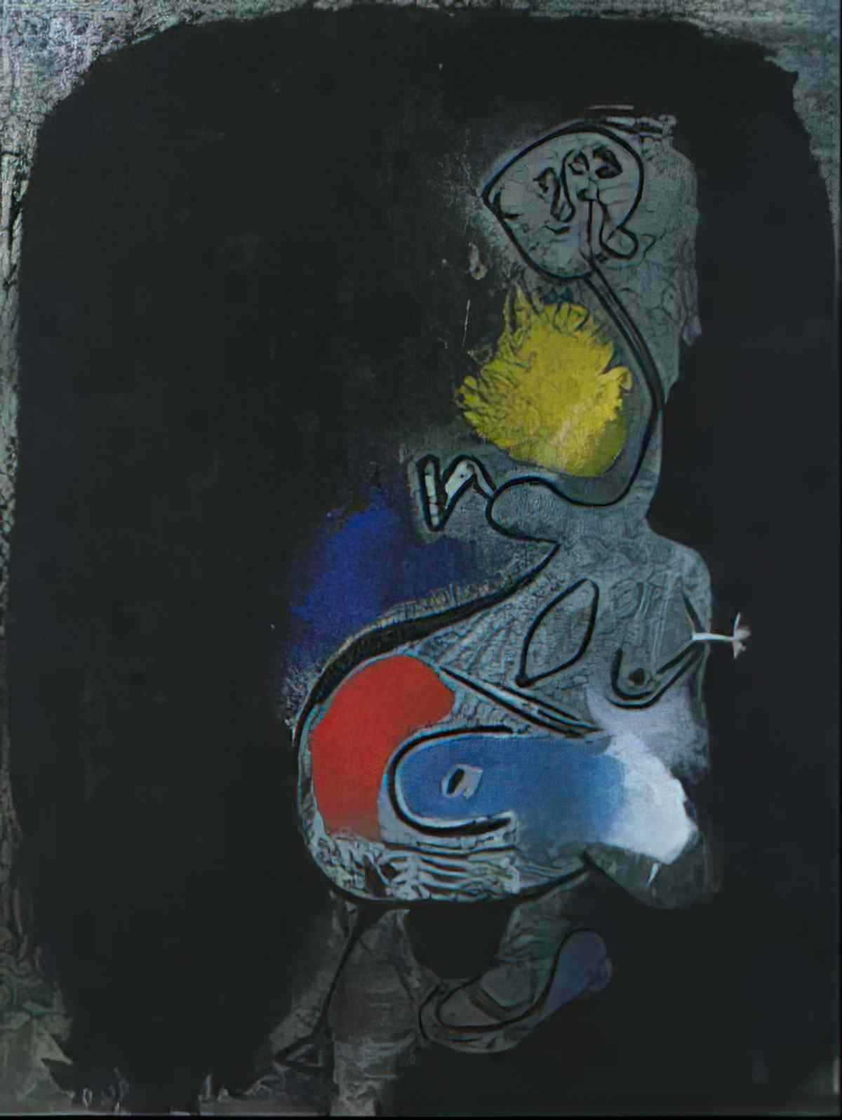 Joan Miro femme nue Art A4 Photo Print