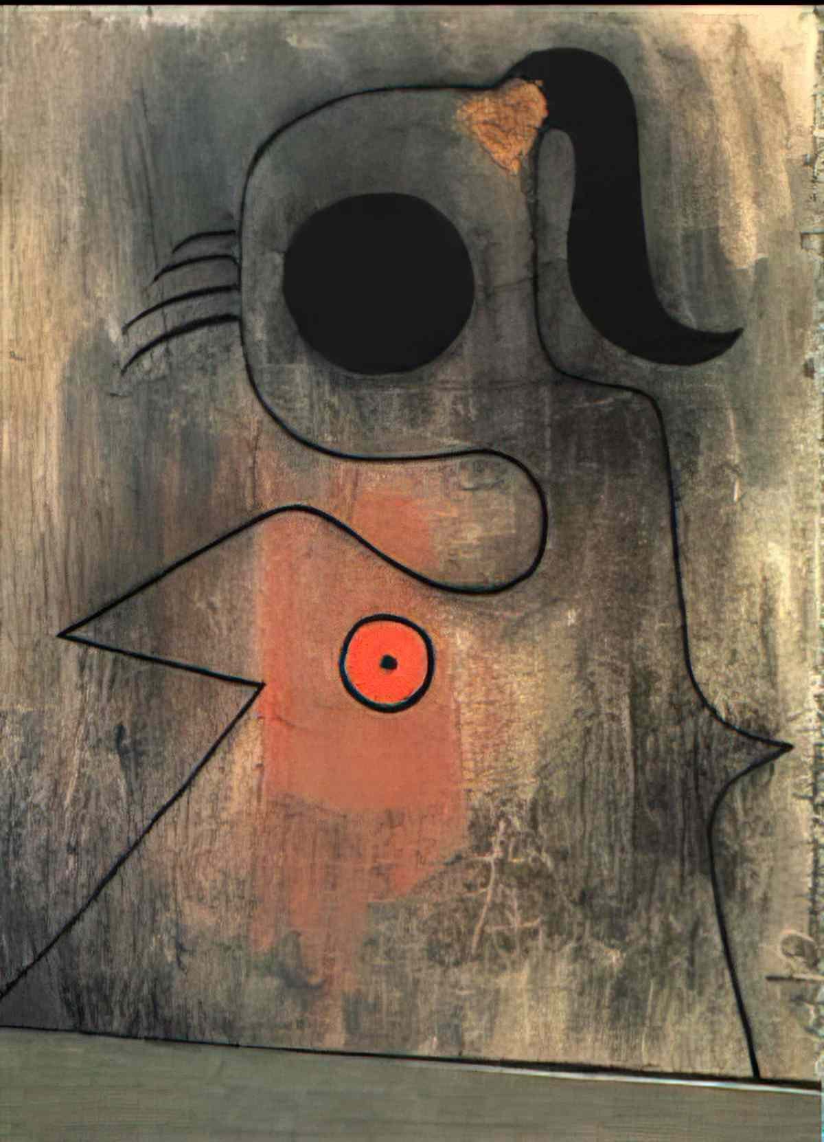 Joan Miro femme nue1 Art A4 Photo Print