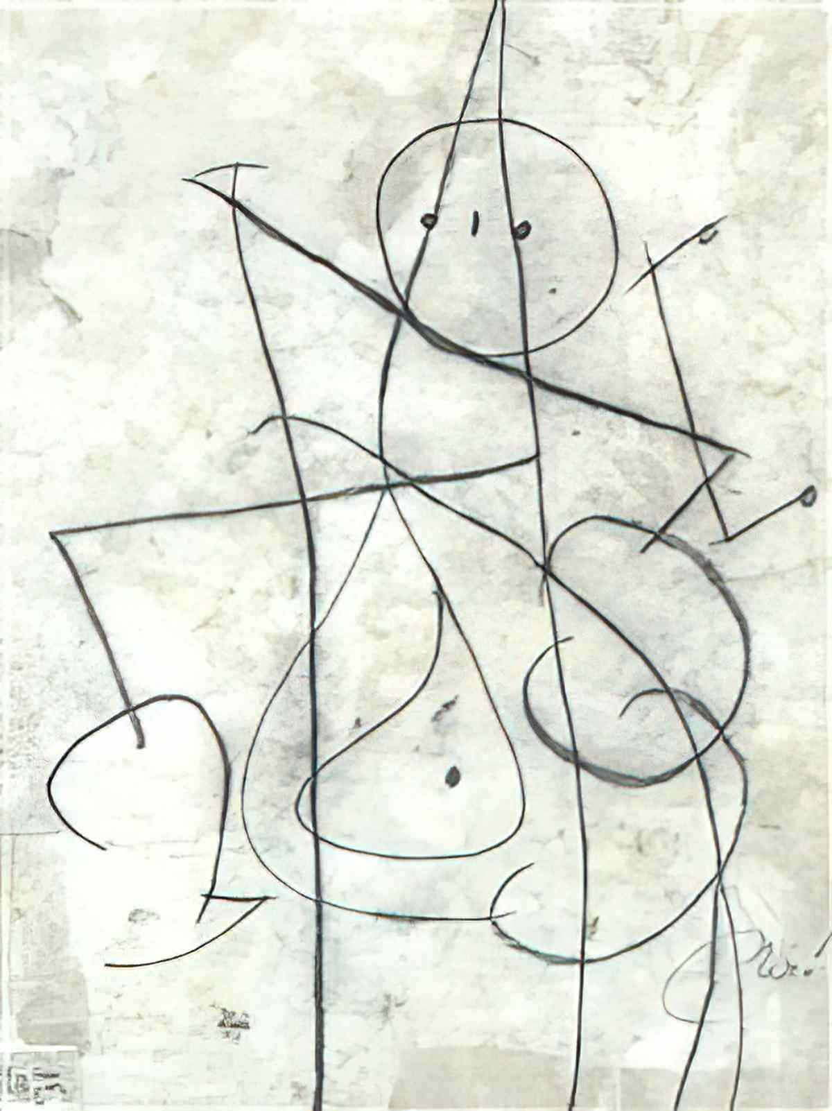 Joan Miro femme22 Art A4 Photo Print