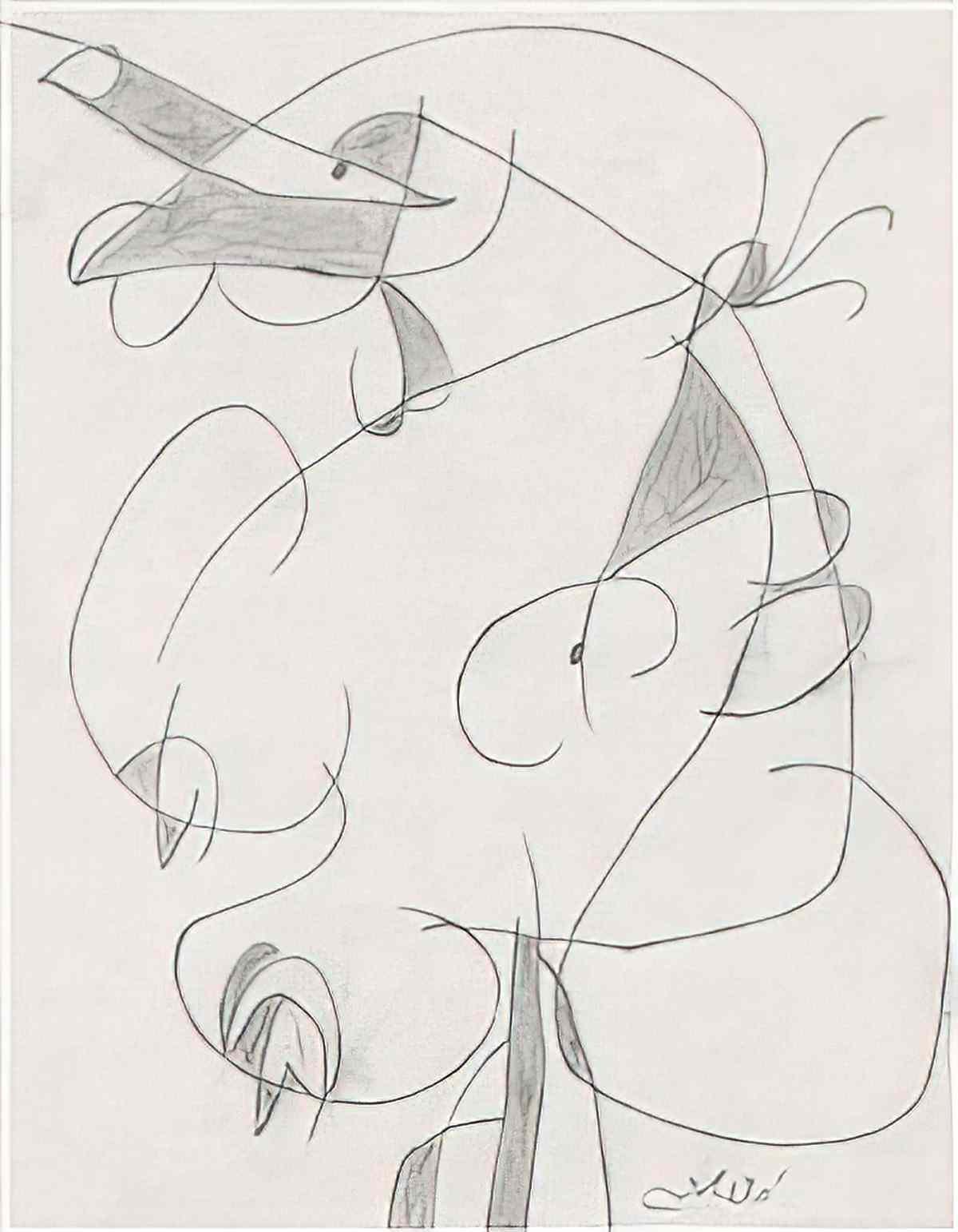 Joan Miro femme45 Art A4 Photo Print
