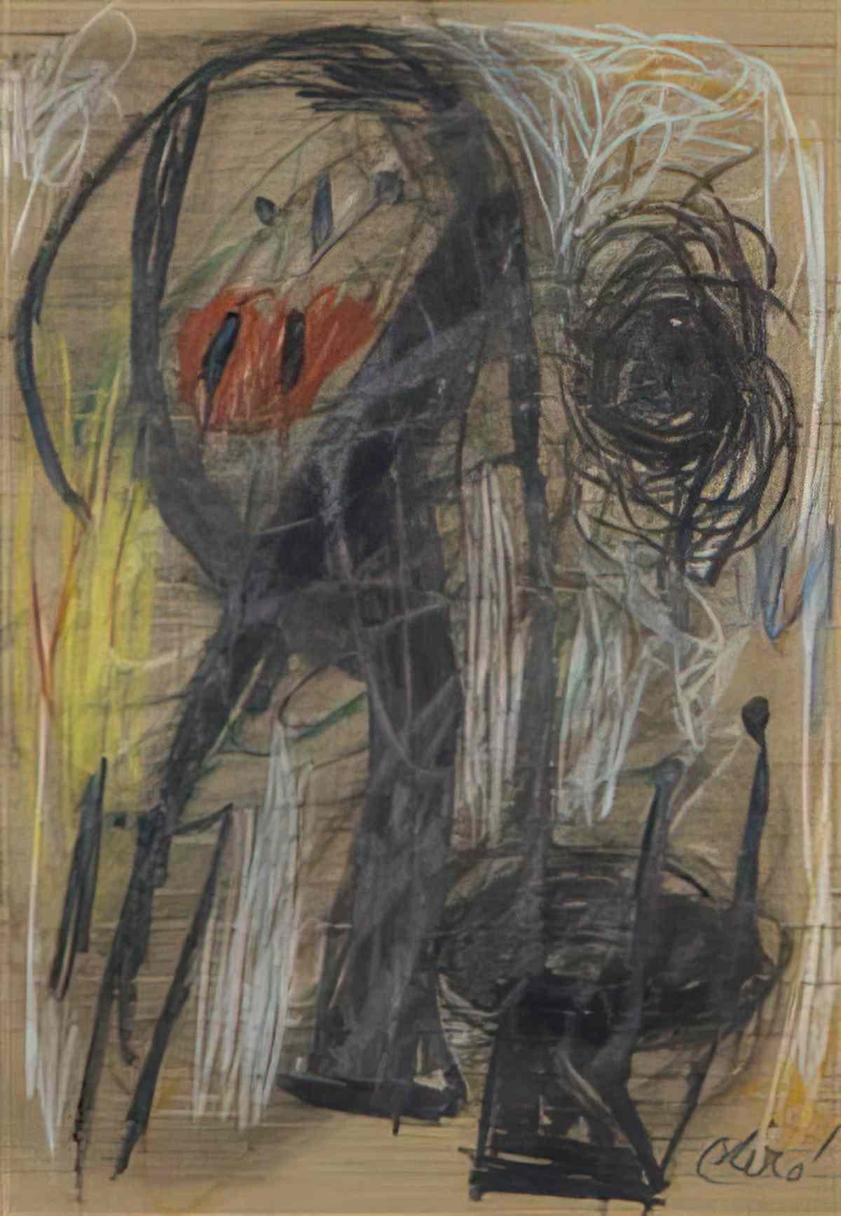 Joan Miro femme et oiseaux dans la nuit2 Art A4 Photo Print