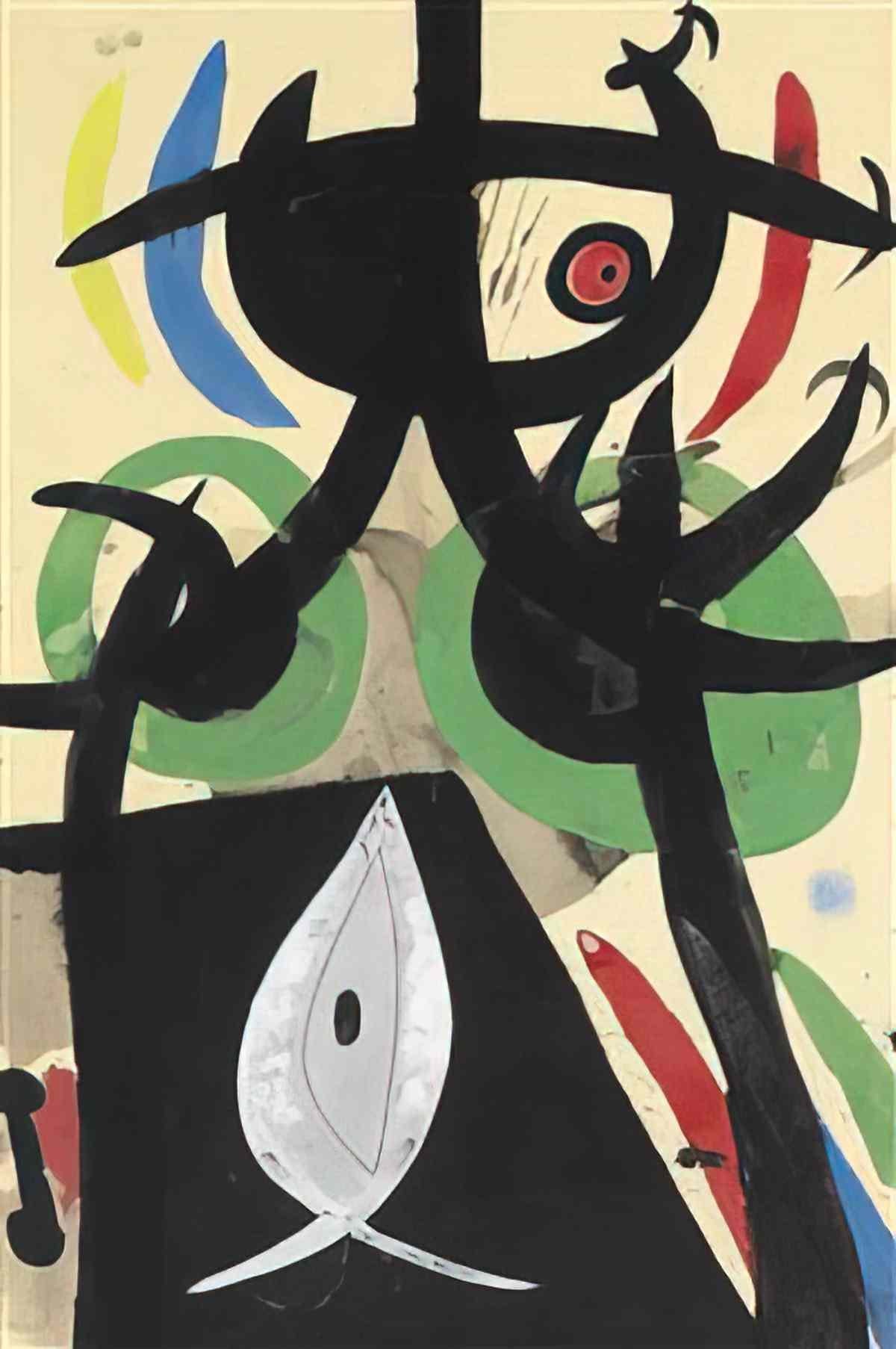 Joan Miro femme55 Art A4 Photo Print