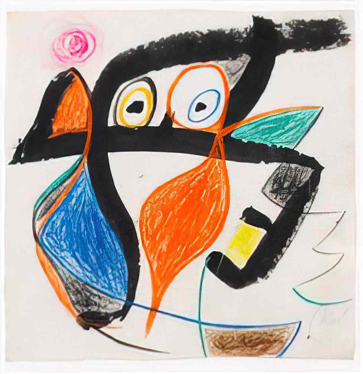 Joan Miro femme58 Art A4 Photo Print