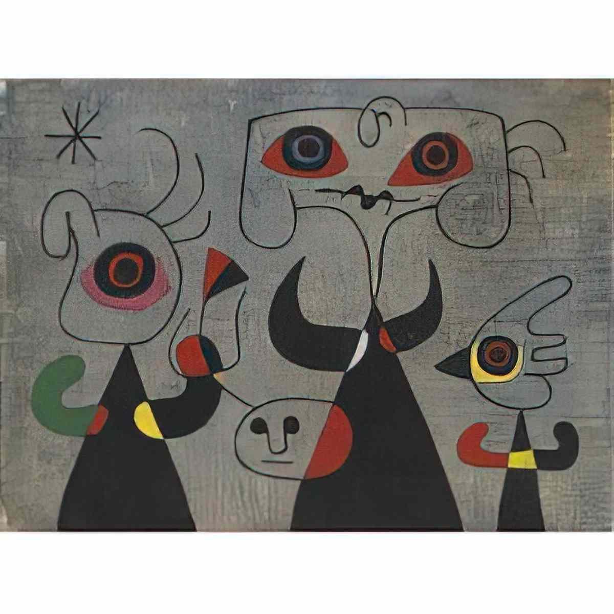 Joan Miro femme oiseau 2 Art A4 Photo Print