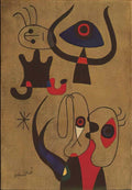 Joan Miro femme oiseau Art A4 Photo Print