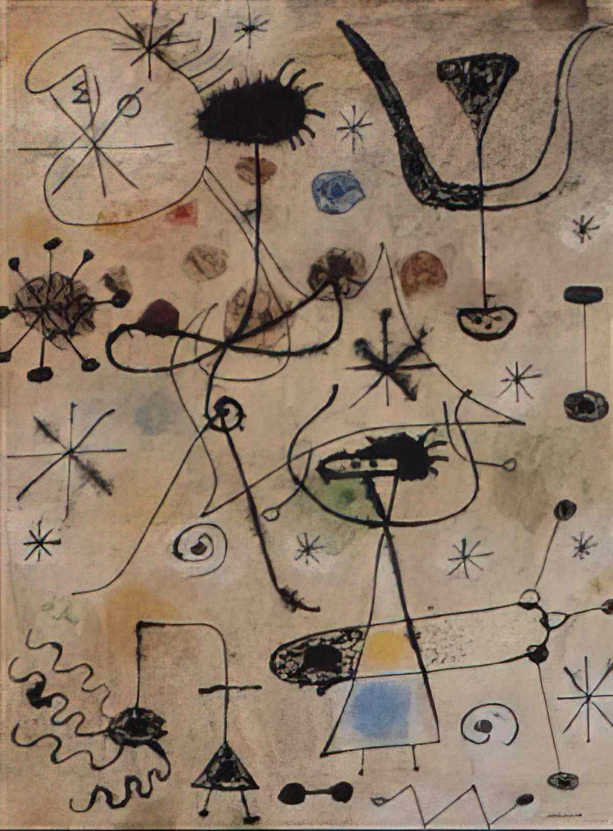 Joan Miro femme oiseau10 2 Art A4 Photo Print