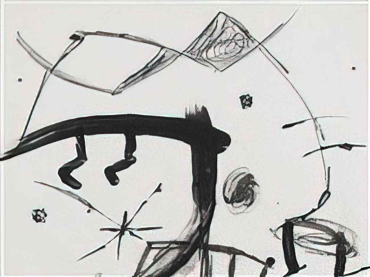 Joan Miro femme oiseau5 2 Art A4 Photo Print